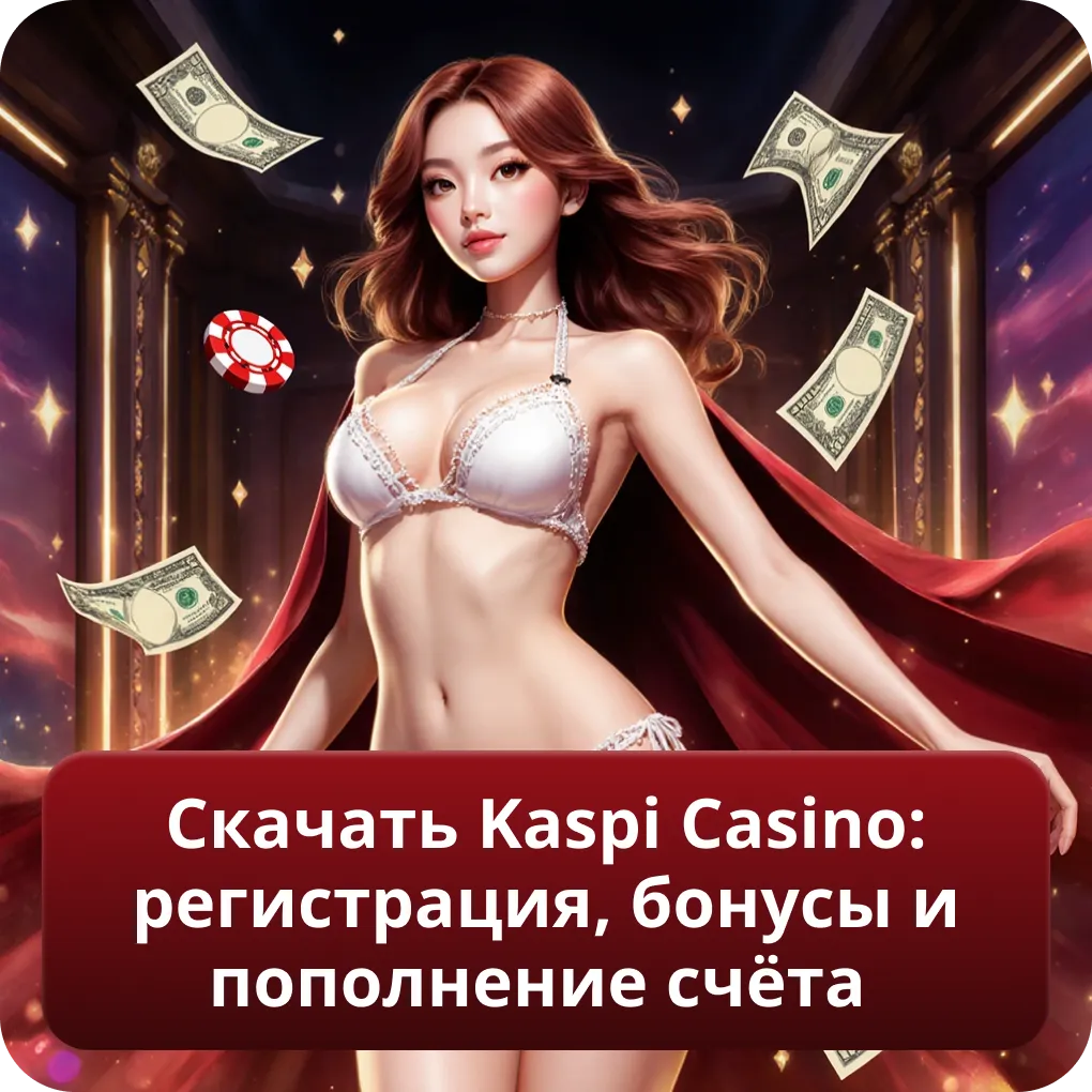 Скачать Kaspi Casino: регистрация, бонусы и пополнение счёта