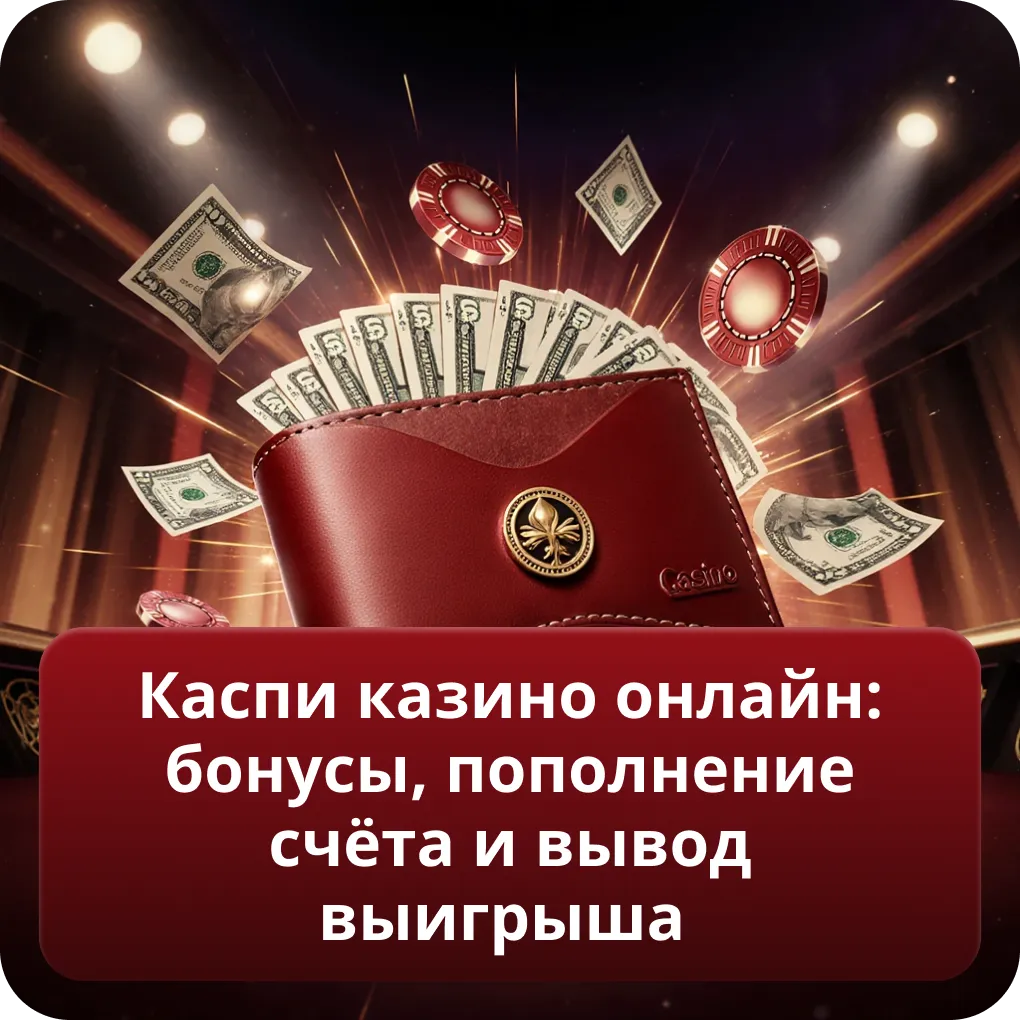 Каспи казино онлайн: бонусы, пополнение счёта и вывод выигрыша